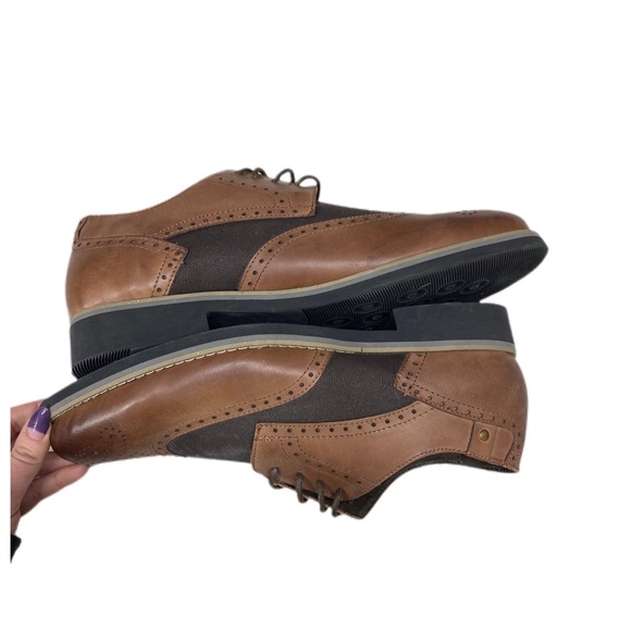 Joe’s Derby men's oxfords tan and brown size 10.5 - Picture 4 of 11